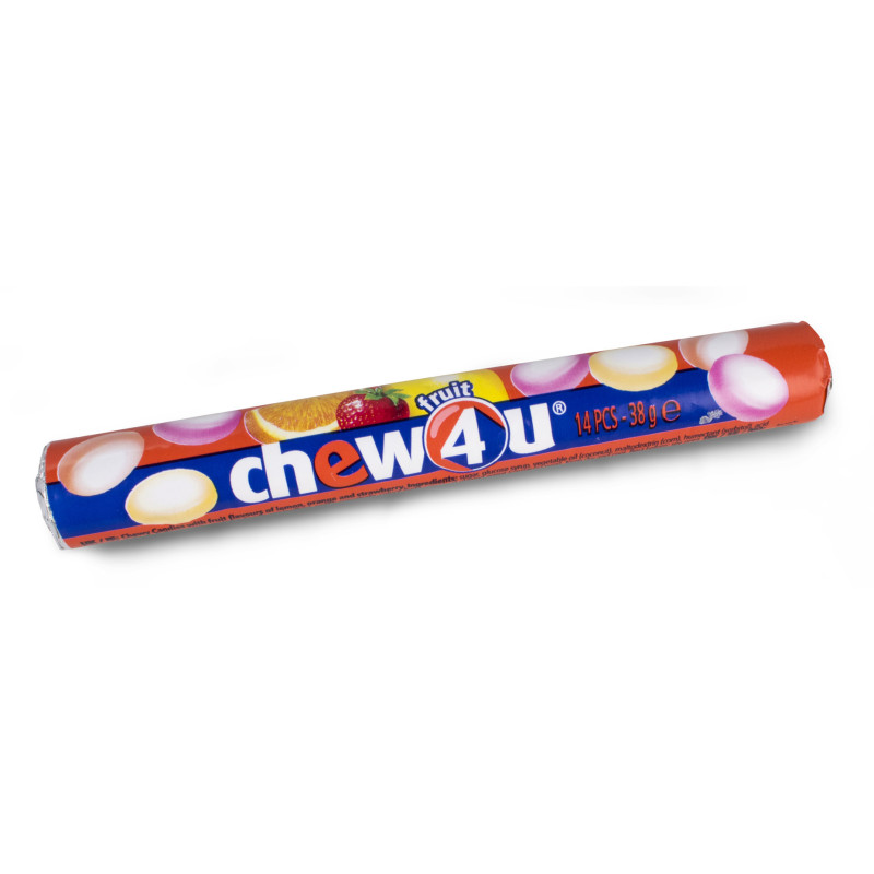 Kramtoma dražė CHEW4U FRUIT ROLLS, 38 g