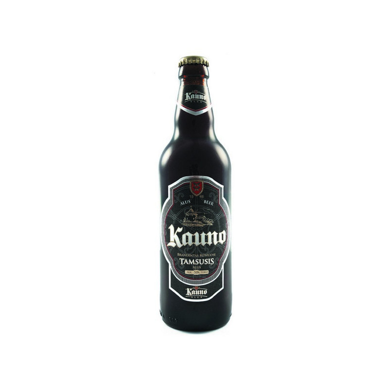 Alus KAUNO tamsusis, 5 %, 0.5 l