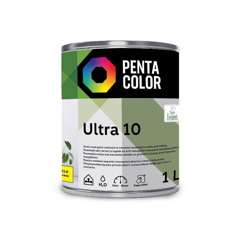 Dažų bazė Pentacolor Ultra 10, emulsiniai, 1 l