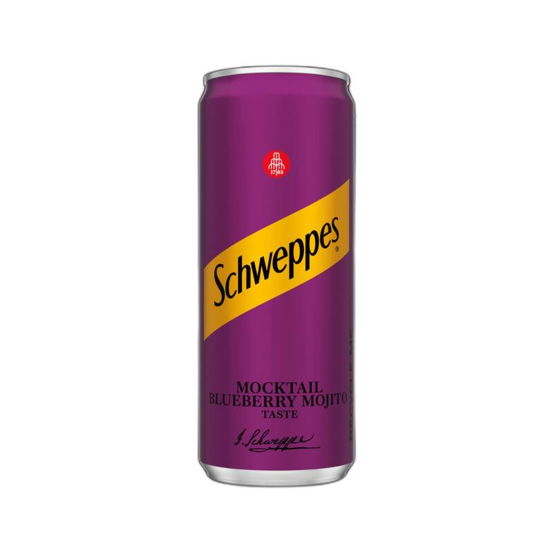 Nealkoh. gėrimas SCHWEPPES, mėlynių-mohito skonio, 330 ml