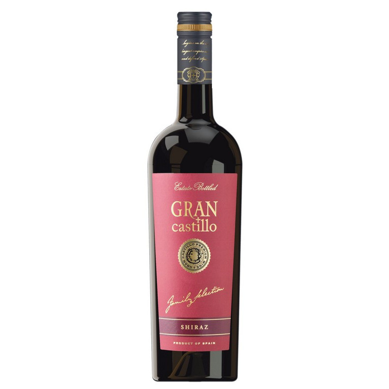 Vynas GRAN CASTILLO, SHIRAZ, r. p. s., 12.5 %, 0.75 l