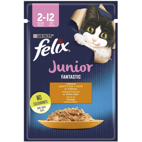 KONS ĖDAL KAT FELIXJUNIOR SU VIŠT 85G