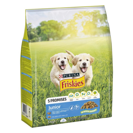 ĖDAL SAUS ŠUN FRISKIES JUNIOR SU VIŠ 3KG