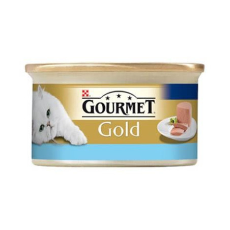 Konservuotas ėdalas katėms Gourmet Gold, su tunu, 85 gr