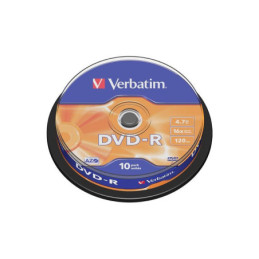 Kompaktiniai diskai DVD-R Verbatim, 4,7 GB, 10 vnt