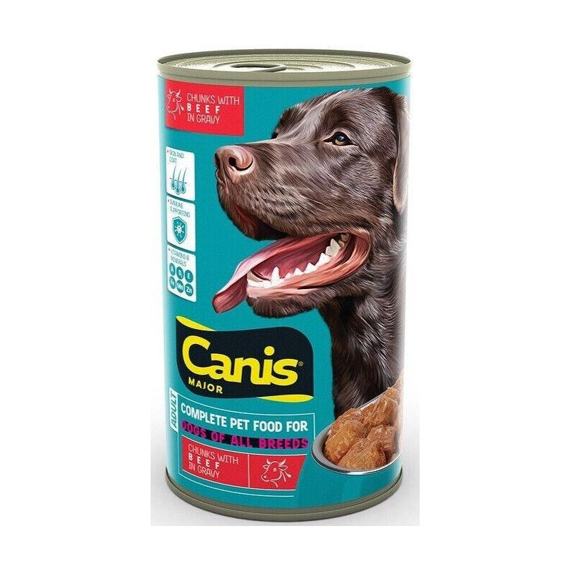 Šlapias šunų maistas Canis, jautiena, 1.25 kg