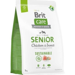 Sausas šunų maistas Brit Care Senior Chicken&Insect, 3 kg