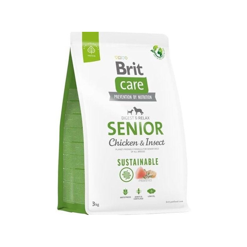 Sausas šunų maistas Brit Care Senior Chicken&Insect, 3 kg