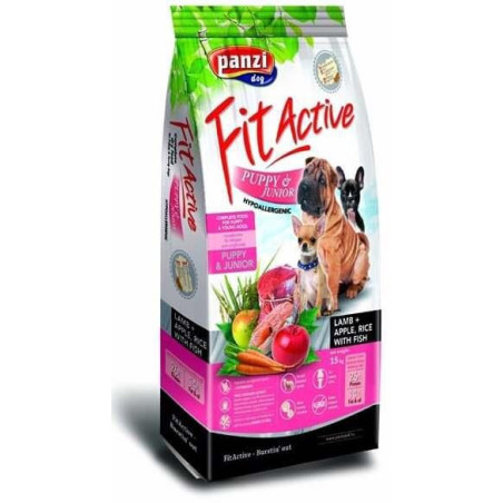 SAUSASIS ĖDALAS ŠUNIMS „FIT ACTIVE PUPPY LAMB“ 4 KG