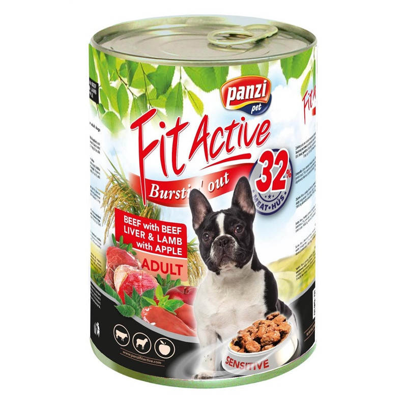 KONSERVUOTAS ĖDALAS ŠUNIMS „FITACTIVE LAMB“ 1240 G