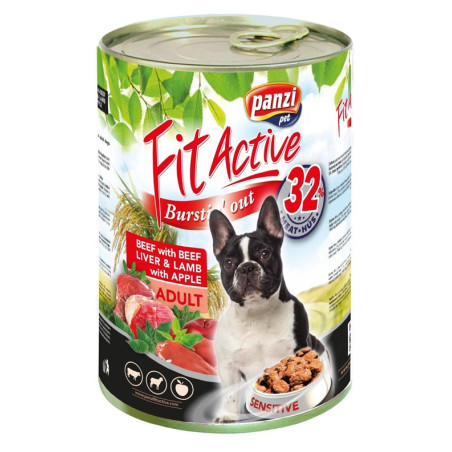 KONSERVUOTAS ĖDALAS ŠUNIMS „FITACTIVE LAMB“ 1240 G