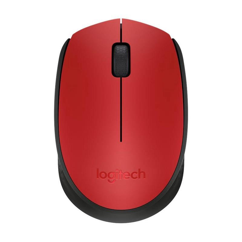 Belaidė kompiuterio pelė LOGITECH M171, raudona