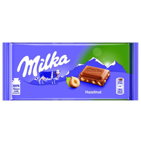 Šokoladas MILKA WHOLE HAZELNUT, 100 g