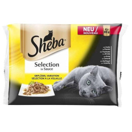 Konservuotas ėdalas katėms Sheba, 4 x 85 g