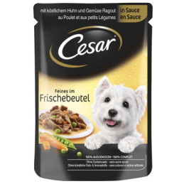 Konservuotas ėdalas šunims Cesar, su vištiena, 100 g