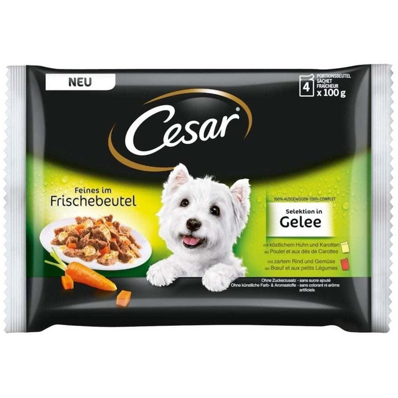 Šlapias šunų maistas Cesar Mix C048202, 0.4 kg