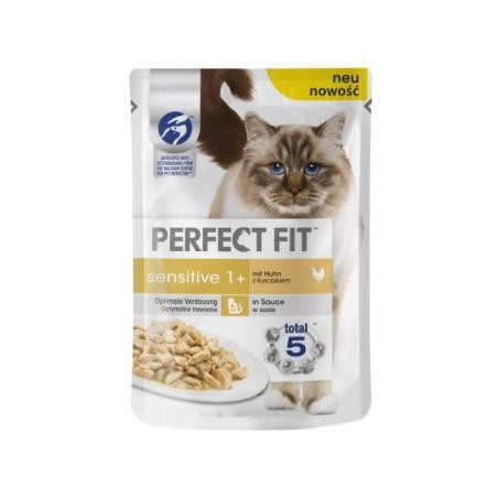 Konservuotas ėdalas katėms Perfect Fit, su vištiena, 85 g