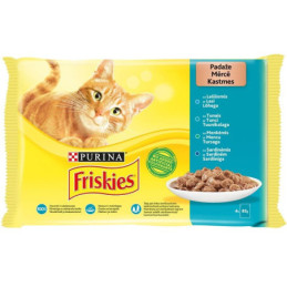 Konservai katėms "FRISKIES®" su žuvimi rinkinys, 4 x 85g