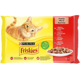 Konservai katėms "FRISKIES®" su mėsa rinkinys  0.340 kg