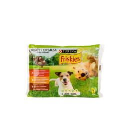 Šlapias šunų maistas FRISKIES, mėsos rinkinys 400 g