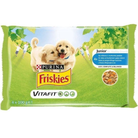 Šlapias šuniukų maistas FRISKIES, vištiena, 400 g