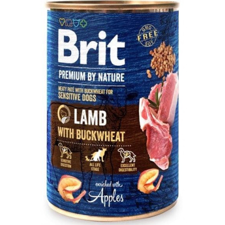 Šlapias šunų maistas Brit Premium By Nature Lamb 0.4 kg