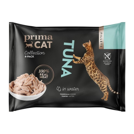 ĖDAL KONS KATĖMS PRIMACAT TUNAS 4X50G