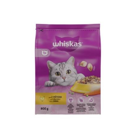 Sausas kačių maistas Whiskas Chicken, 0.800 kg