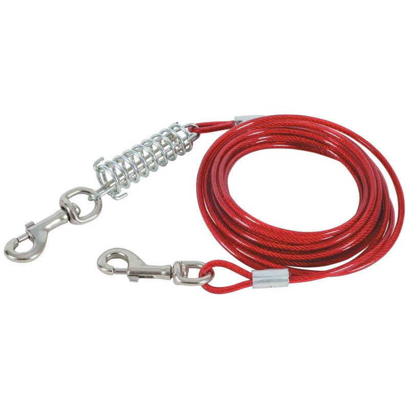 Pavadėlis Zolux TIE-OUT CABLE, raudonas, 3 m