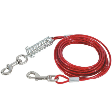 Pavadėlis Zolux TIE-OUT CABLE, raudonas, 9 m