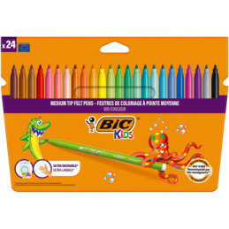 Flomasteriai Bic Kids Couleur, vienpusiai, 24 vnt.