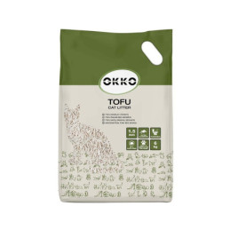 Kačių kraikas organinis (sušokantis) Okko Tofu,6kg,13.8l