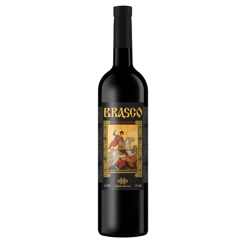 Vynas BRASKO, raudonasis, saldus, 11 %, 0,75 l