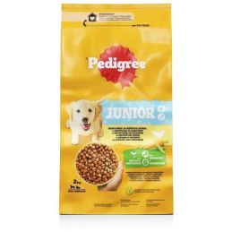 Sausas šunų maistas Pedigree Junior, vištiena/ryžiai, 2 kg