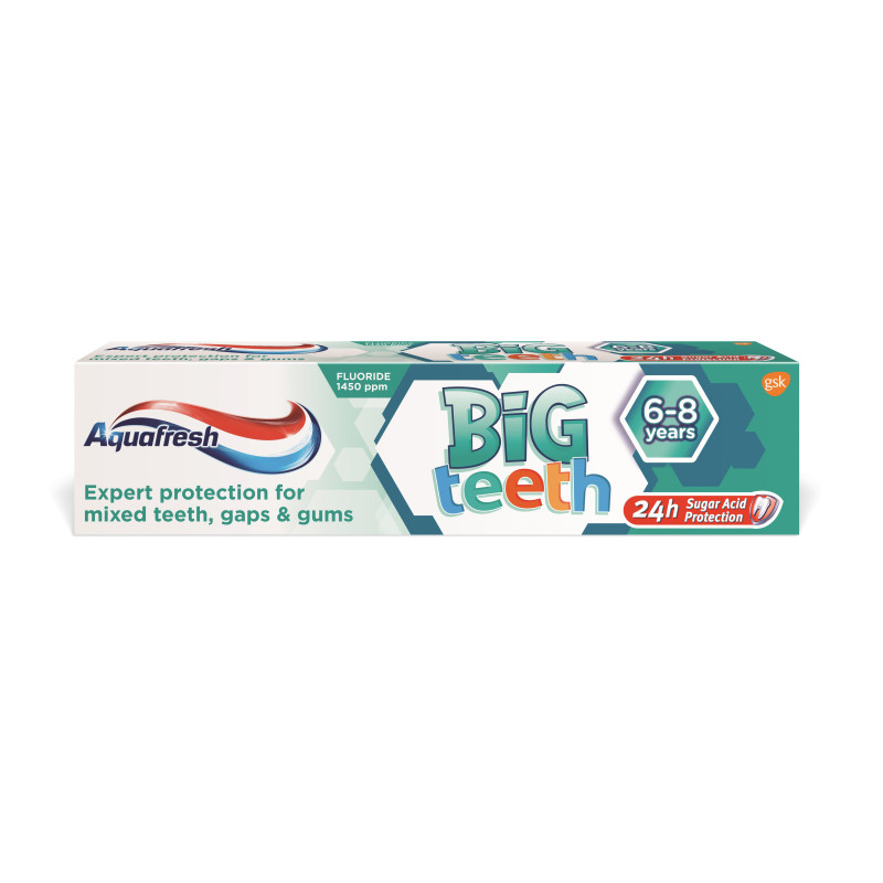 Dantų pasta AQUAFRESH BIG TEETH (3-5 m), 50 ml