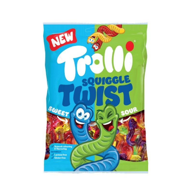 Guminukai TROLLI SQUIGGLE TWIST, 175 g