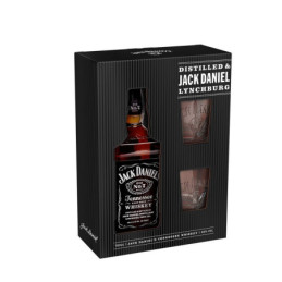 Viskis JACK DANIELs, kart.dėž. su taurėmis, 40%, 700 ml