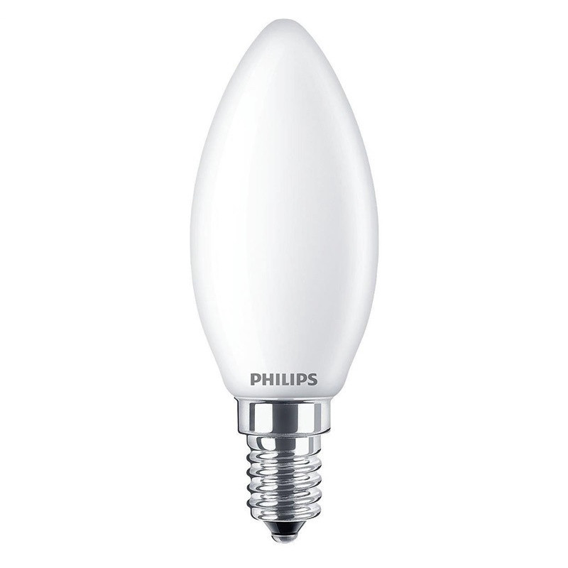 LED lempa Philips B35, 4.3W, E14, 2700K, 470lm, matinė