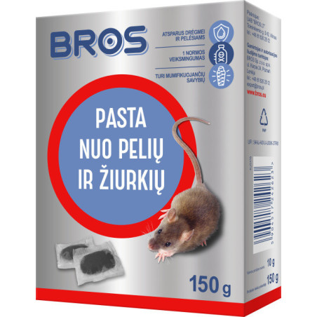 Pasta nuo pelių ir žiurkių BROS, 150 g