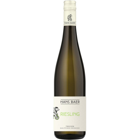 Vynas HANS BAER, RIESLING, baltas, sausas, 12.5 %, 0.75 l