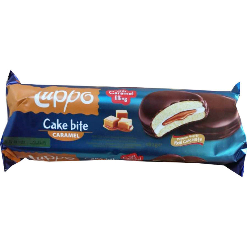 Sausainiai su puriu kremu ir karamele LUPPO CAKE, 182 g