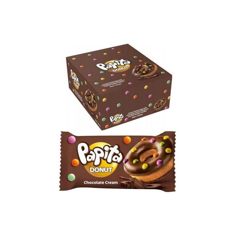 Spurgos su šokoladiniu įdaru PAPITA DONUT, 40 g