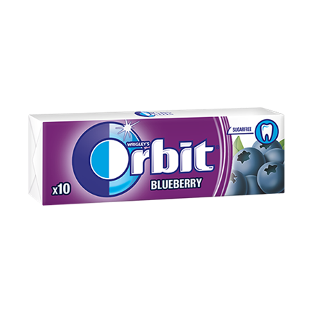 Kramtomoji guma ORBIT BLUEBERRY, 14 g