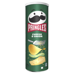 Traškučiai PRINGLES CHEESE & ONION, 165 g