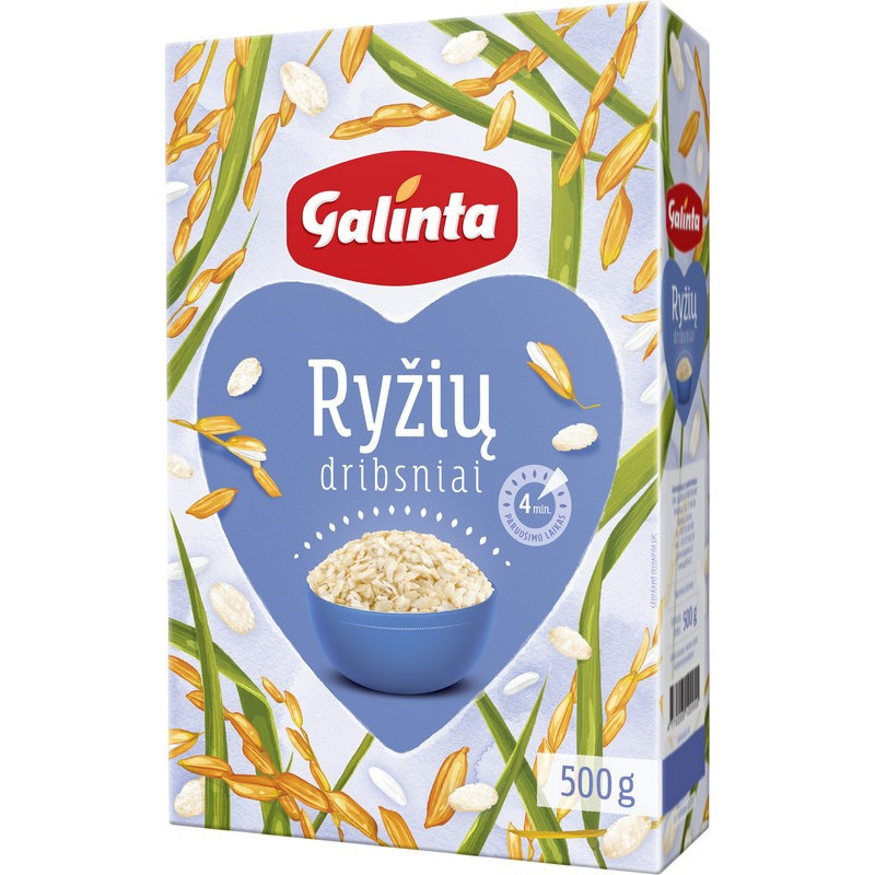 Ryžių dribsniai GALINTA, 500 g