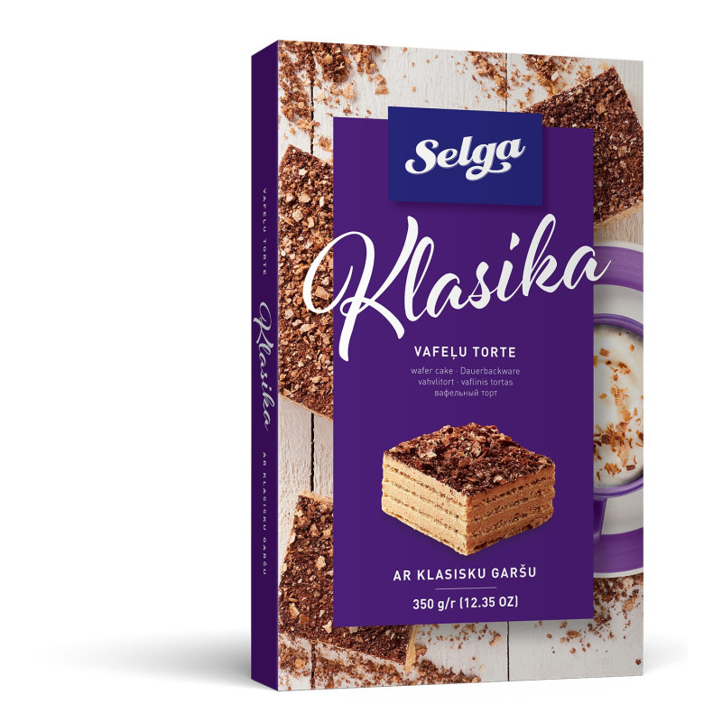 Vaflinis tortas KLASIKA, 350 g