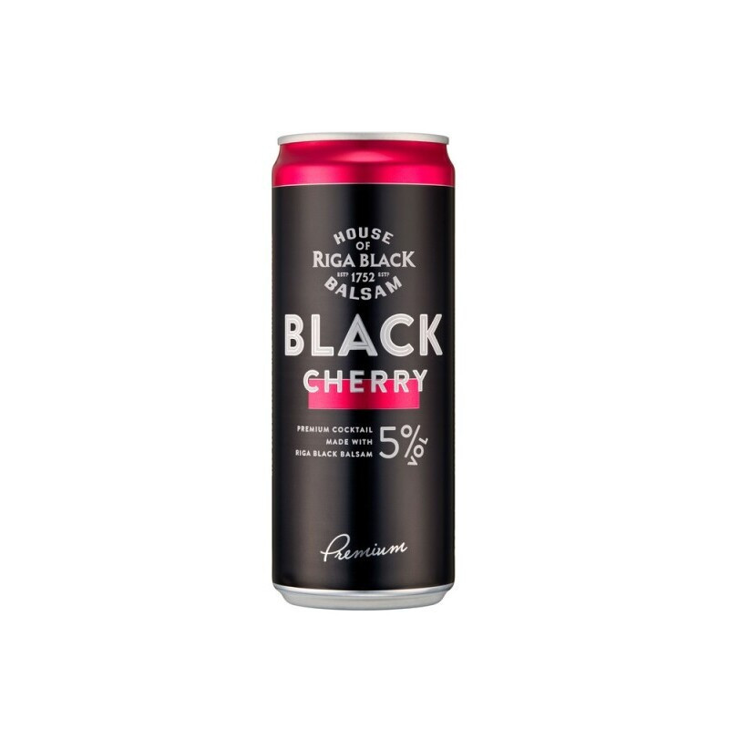 Alk. kokteilis RIGA BLACK BALSAM BLACK CHERRY, 5 %, 330 ml