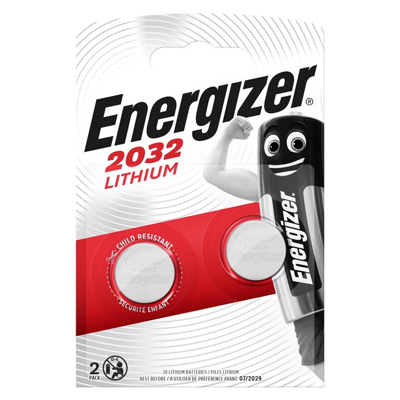 Elementai ENERGIZER CR2032, 3V, 2 vnt.