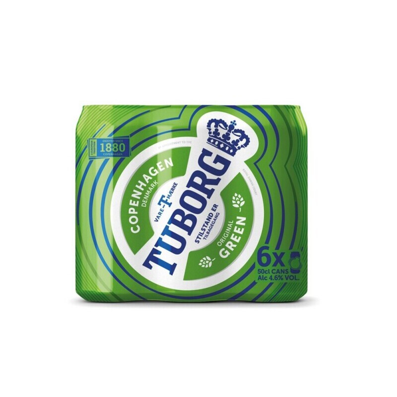 Alus TUBORG 4,6 %, skard., 6 x 500 ml