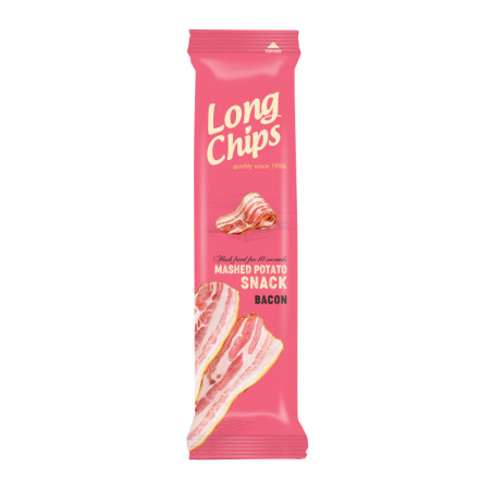 Bulvių užkandis LONG CHIPS šoninės skonio, 75 g